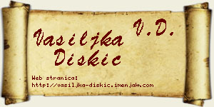 Vasiljka Diskić vizit kartica